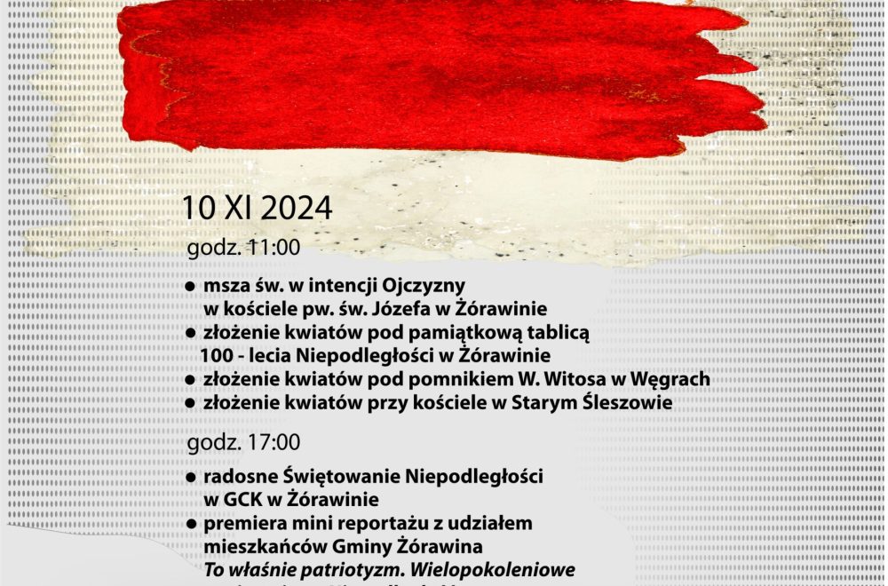 Plakat GCK Święto Niepodległości 11.2024