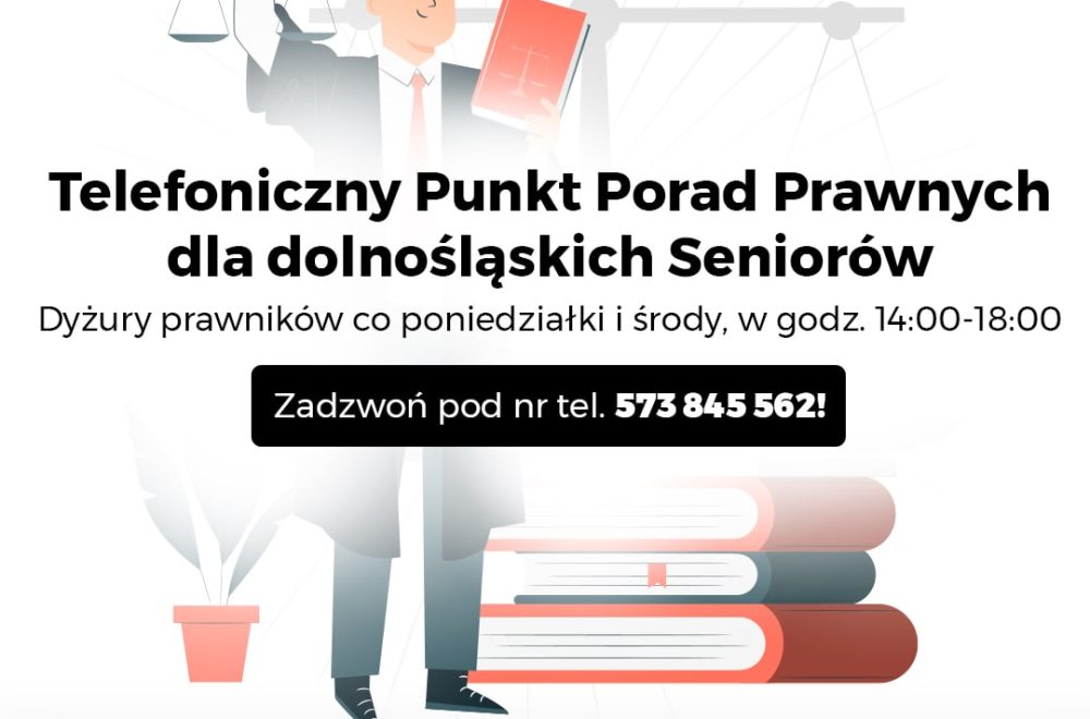 Telefoniczny punkt porad dla Seniorów- plakat informacyjny